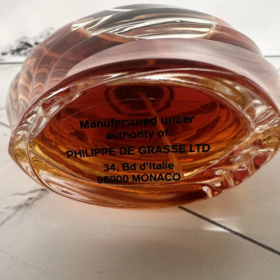 PERFUME PHILIPPE DE GRASSE MONACO 3,3 OZ 100 ML Botella Completa Cristal Foto 4 de 4