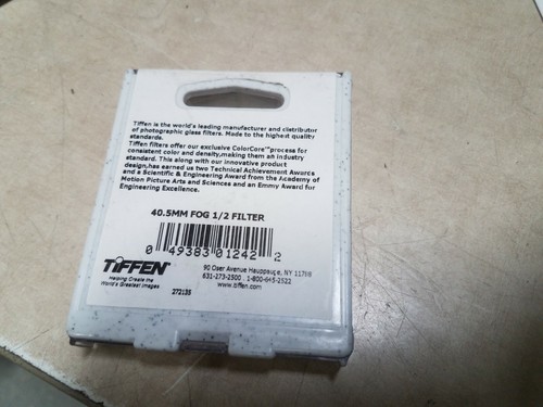 New Tiffen Round Glass Filter 40.5F Fog 1/2 - Picture 2 of 2