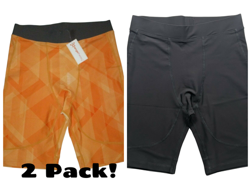 2 Pack Orange Theory Shorts Compression 