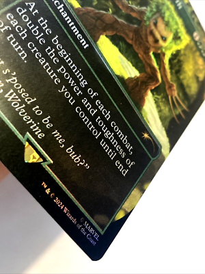 MTG Unnatural Growth RAINBOW FOIL Secret Lair x Marvel Wolverine