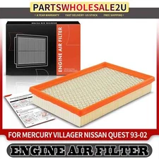 1x Front Engine Air Filter for Nissan Quest Mercury Villager V6 3.0L 3.3L GAS