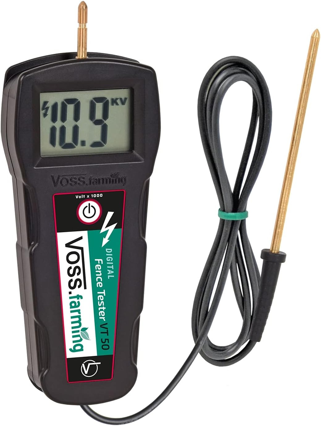 Misuratore Tensione Digitale Recinzione - Tester LCD Anti-Urto 15kV
