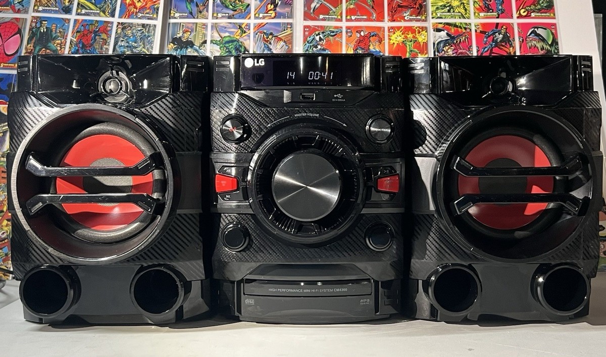LG CM4360 Mini Hi-Fi Stereo System CD Player Bluetooth AM/FM USB MP3  CD-R/RW C4