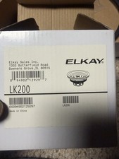 Elkay Lk200 3.5" Stainless Steel Kitchen Drain w/ Removable Basket Strainer, New