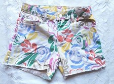 Gap Kids Girls Midi Shorts Multi Color Size 10 Denim/Canvas Adjustable Pockets