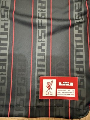 NWT Nike Lebron James x Liverpool FC Stadium Soccer Black Jersey
