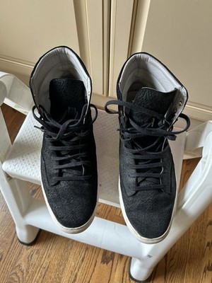 Porter Premium Shoes Boots Black Leather High Tops Sneakers Mens 13 US 46 EU