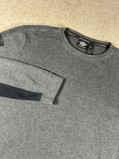Vintage Harley-Davidson Thermal Shirt XL Waffle Knit Long Sleeve Biker Tee Gray