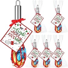 Nuogo 6 Sets Christmas Whisk Baking Supplies Gifts Includes 8 Inch Stainless Ste