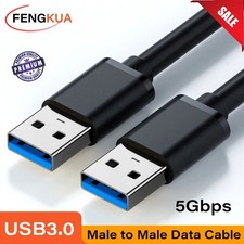 USB 3.0 A Male to Male Plug Cable Lead High Speed 50cm 1m 2m 3m 5m