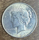 Early - 1923 Peace Silver Dollar - 90%, US Coin Uncirculated Brilliant