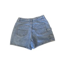 Vintage NO EXCUSES Carpenter Jean Shorts Size 12 HIGH RISE