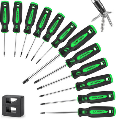 13 Pieces Magnetic Torx Screwdriver Set ，T5 -T40 Star Screwdrivers