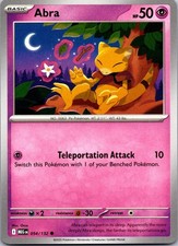 Abra 054/132 Common Mega Evolution Pokemon Near Mint