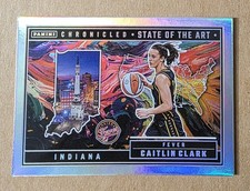 2025 Panini Chronicled Caitlin Clark #90 State Of The Art Silver Holo Foil Fever