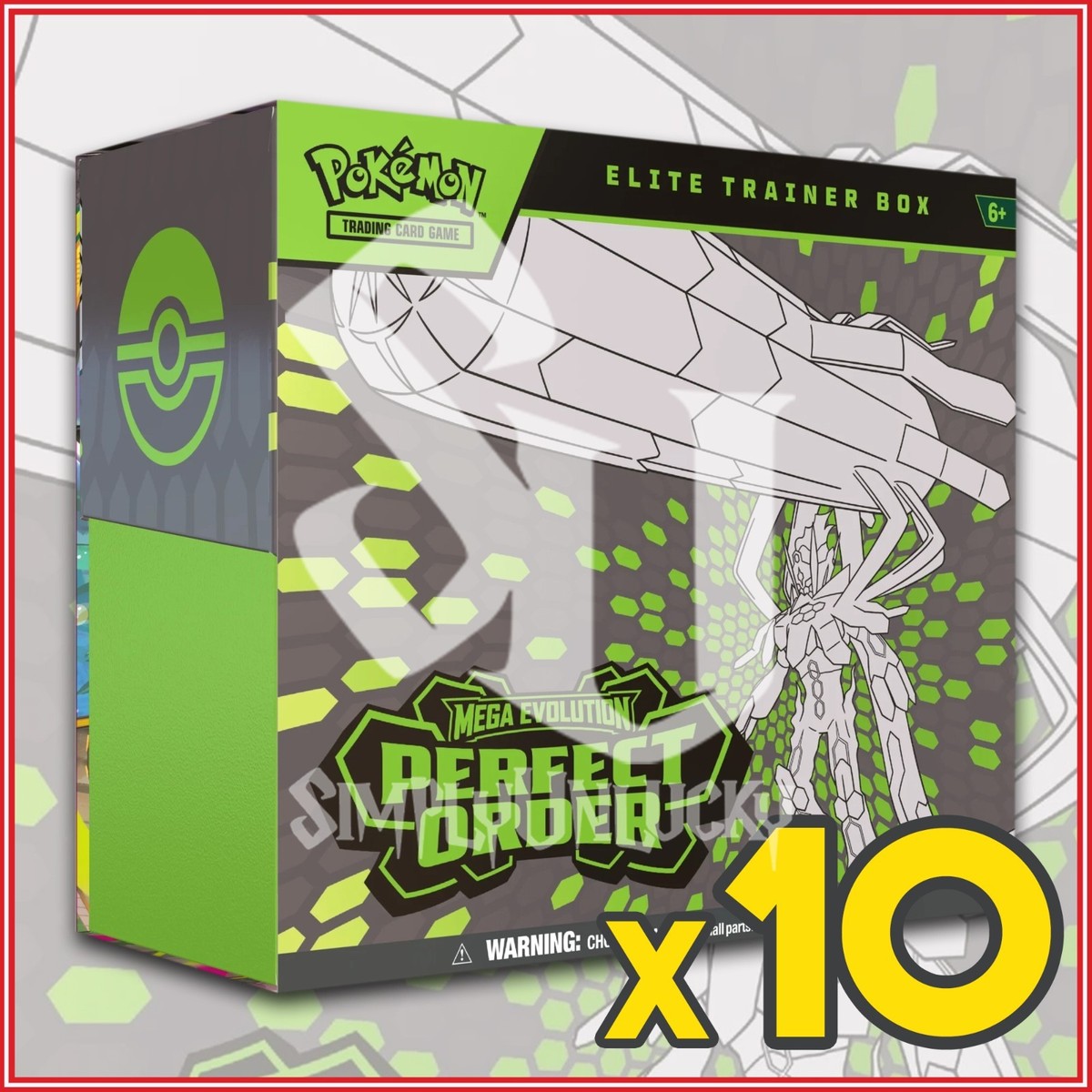 Pokemon TCG Mega Evolution Perfect Order Elite Trainer Box Case