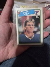 1988-89 Topps Hockey #66 Brett Hull Rookie Card RC St. Louis Blues Not Graded. rookie card picture