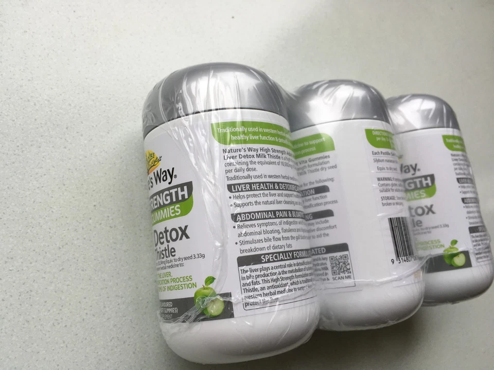 Nature's Liver Detox Milk Thistle High Strength 50 Adult Vita Gummies x 3 Packs - image 4 of 4