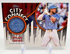 Dylan Crews 2026 Topps Series 1 City Connect Relic Orange /25 CC-DC