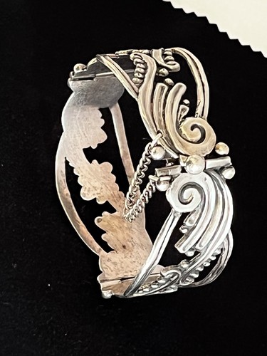Federico Castillo Taxco 925 Sterling Silver Bracelet Vintage Mexican Modernist S