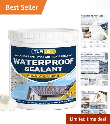17.6oz Clear Waterproof Sealant - Versatile Water-Based Coating for All Surfaces