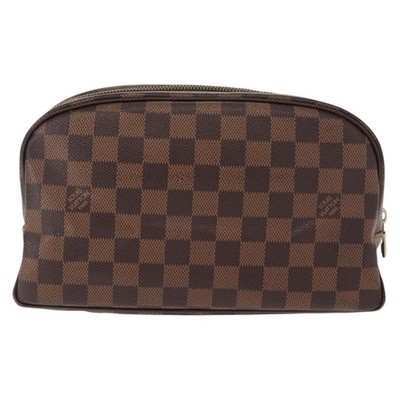 LOUIS VUITTON Damier Ebene Trousse Toilette25 Clutch Bag N47624 LV