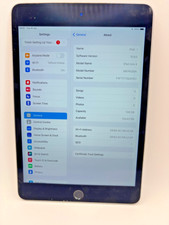 Apple iPad Mini 4 128GB Space Grey Wi-Fi 7.9" A1538 iOS 15 Tablet