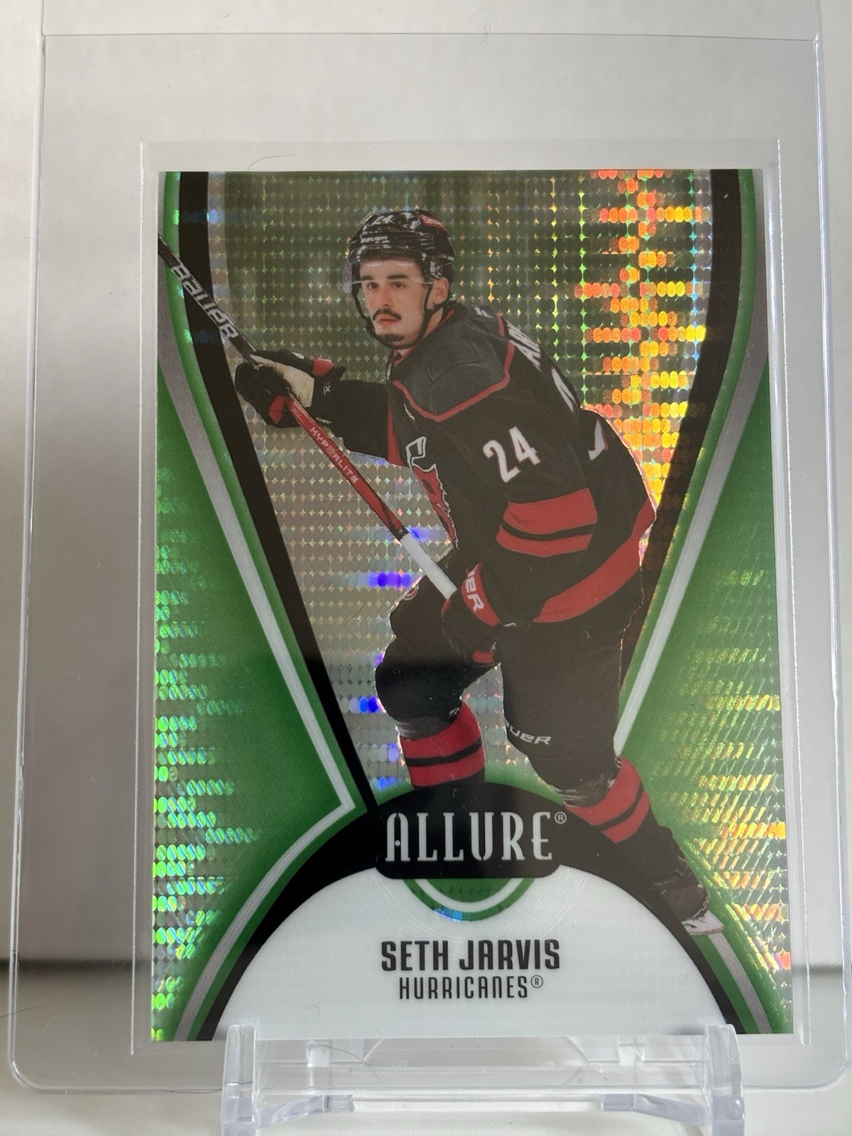 2025-26 Upper Deck Allure - Seth Jarvis #100 Green Quartz /99