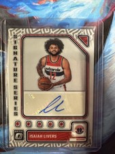 2023-24 Donruss Optic Isaiah Livers RC Auto Signature Series SS-LRS Wizards