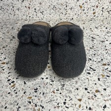 Fit Flop Christie Pom Pom Slippers US Size 8 In Gray