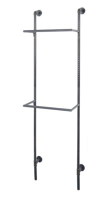 SSWBasics Boutique Pipe Outrigger System Kit 2 - Industrial Pipe Clothing Rack