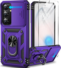 for Samsung Galaxy S26 Case with Screen Protector &amp; Slide Camera Lens Cover,Buil