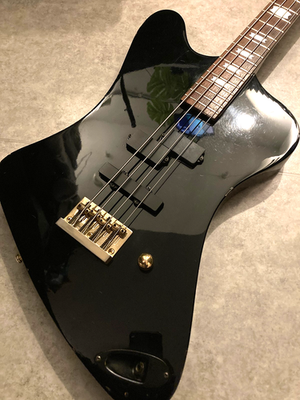 Fernandes MV-65NS Nikki Sixx Black Gold Vintage Rare Bass Guitar