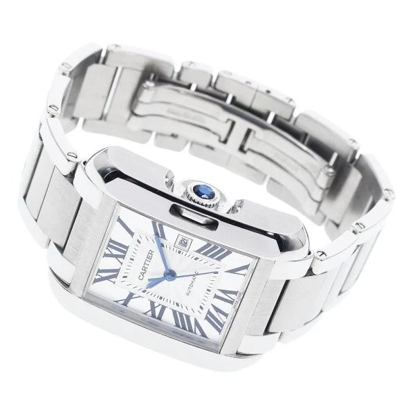 Cartier — Cartier Tank Anglaise LM W5310009 30mm SS Silver Dial Automatic Watch #C4931