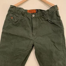 Jesse James Jeans Men's 38x32 Green 12oz Canvas Street Workwear Carpenter Pants