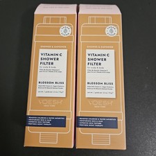 Lot of 2 Voesh New York Vitamin C Shower Filters Blossom Bliss Soothe New Sealed