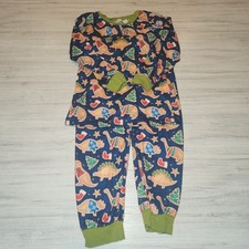 Orange Poppy Christmas Dinosaur Pajamas Boys Size 4/5 A4