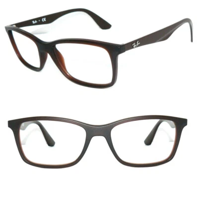 RAY BAN BRILLE BRAUN MATT RB 7047 5451 54 LIGHTRAY 5573 GESTELL 7066 FASSUNG