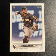 2022 Topps Series 1 Ivan Castillo card # 140 RC San Diego Padres Rookie Baseball. rookie card picture