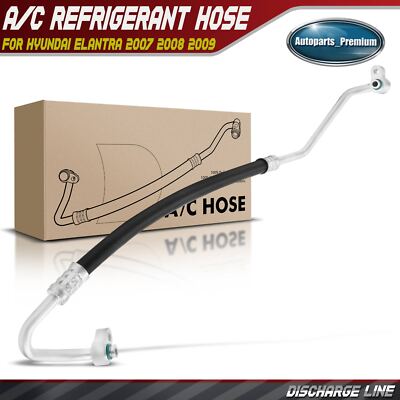 A-Premium A/C Discharge Line Hose For 2007-2009 Hyundai Elantra 2.0L - Compressor To Condenser