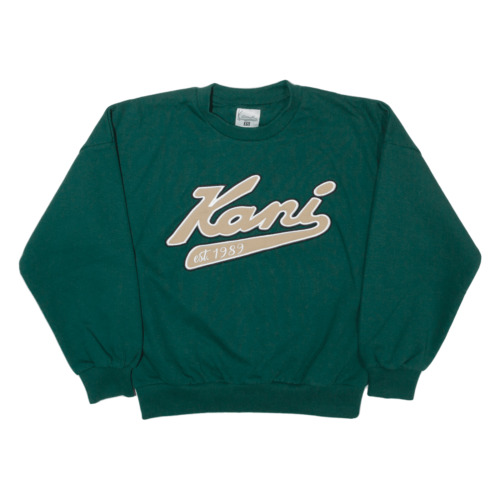 KARL KANI Womens Sweatshirt Green XS - 第 1/8 張圖片