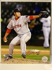 Junichi Tazawa Signed Boston Red Sox 8x10 Photo Tristar