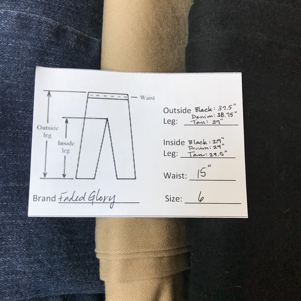 Leggings para mujer descoloridos Glory Pull On 3 colores talla 6, 10 Foto 4 de 4