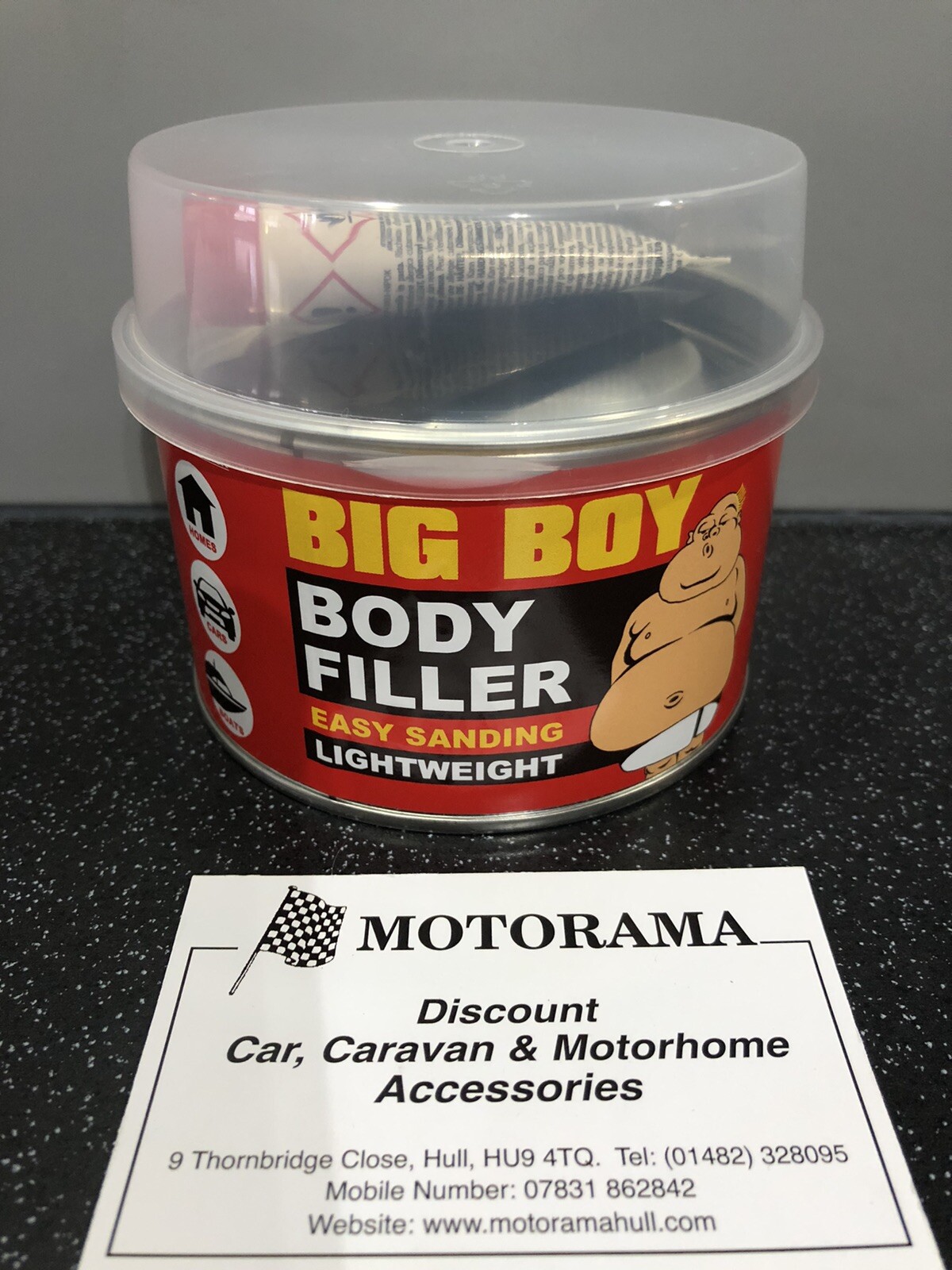 BIG BOY CAR BODY FILLER EASY SAND LIGHT WEIGHT DENT ETC REPAIR WOOD