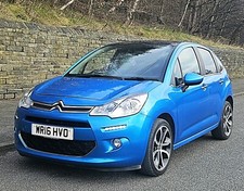 2016 CITROEN C3 PLATINUM S/S SEMI AUTOMATIC 82 ETG 1.2 PETROL BLUE 5 DOOR
