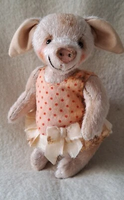 NEU: Bastelset (kit) *Schweinchendame PIGGY*, 14 cm, von *gelibären*,