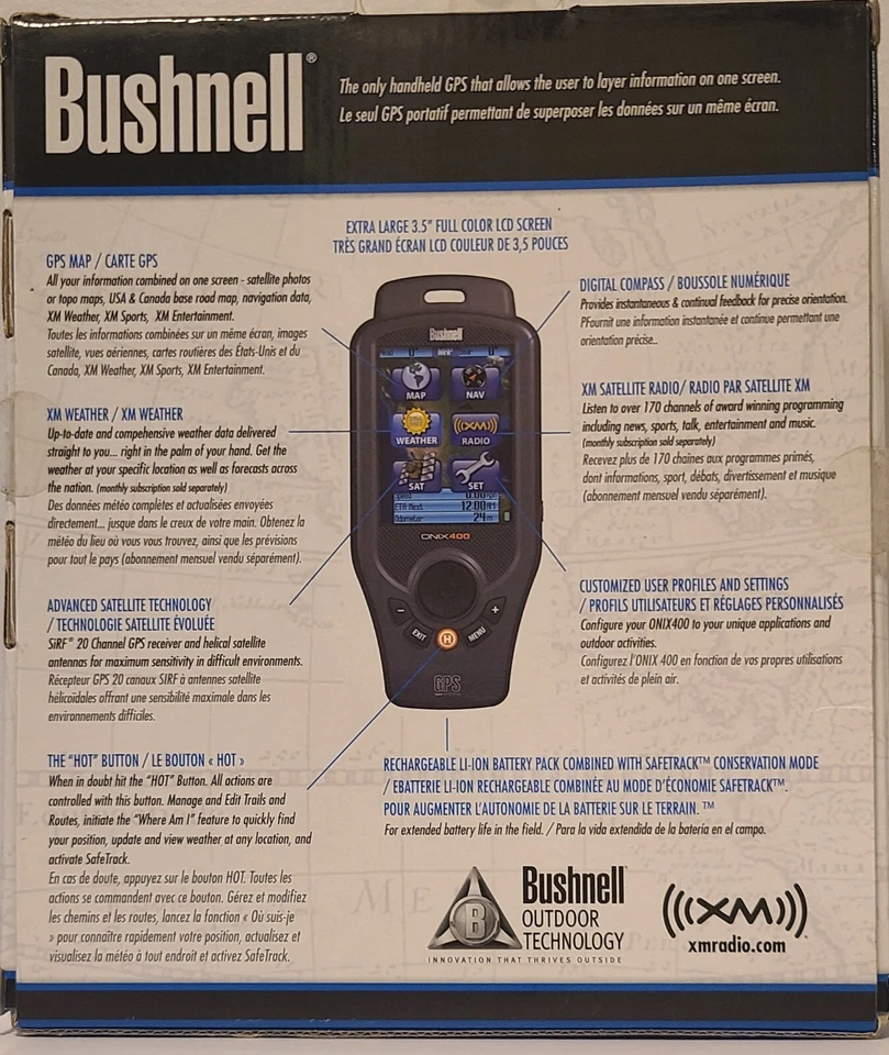 Bushnell ONIX 400 Handheld Waterproof Hiking GPS - Image 3 of 4