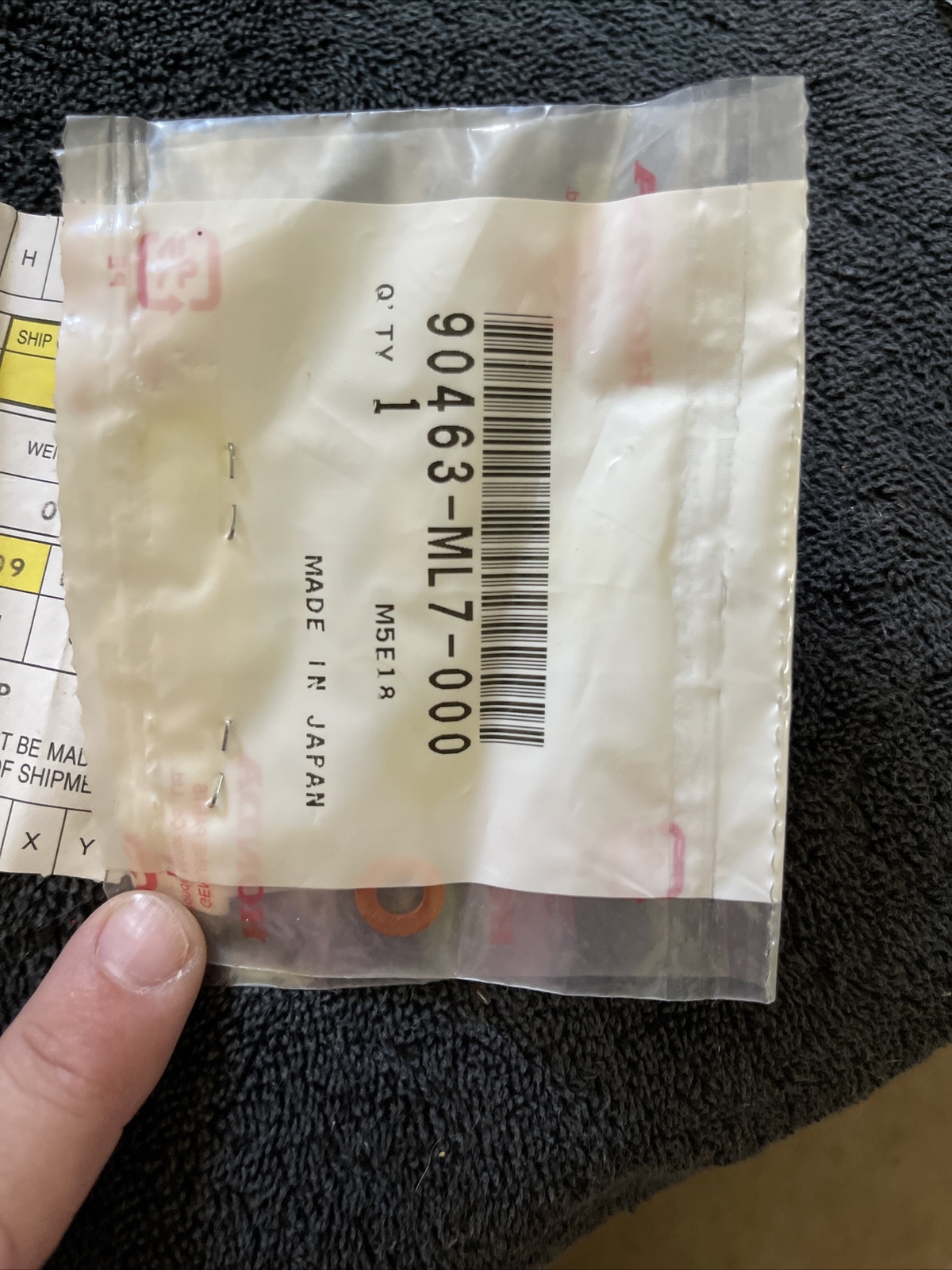 Honda NOS NEW 90463ML7000 Sealing Washer 6.5mm CBR CRF NC VF VFR ST