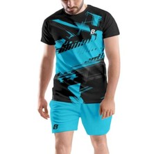Printed Super Net Comfortable T shirt Shorts Set for Sports Gym