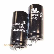 10x 1500uF 25V 85°C ELECTROLYTIC CAPACITORS SIEMENS S+M EPCOS